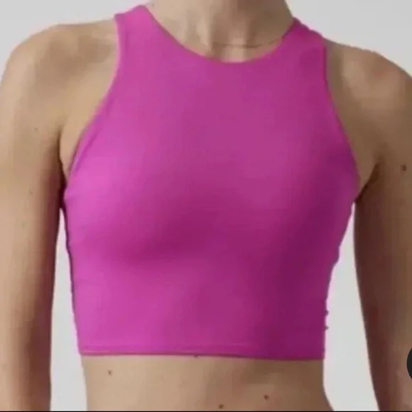 Athleta Concious crop bra top
Powervita Pink
Longline high neck - Picture 1 of 4